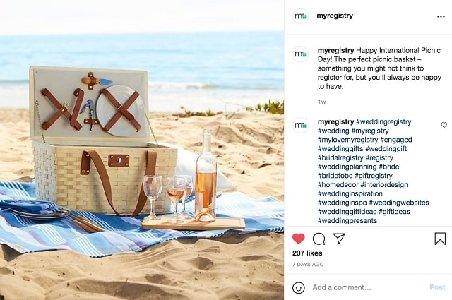 Brighten Your Registry with Summer Sizzle, a MyRegistry Instagram post.