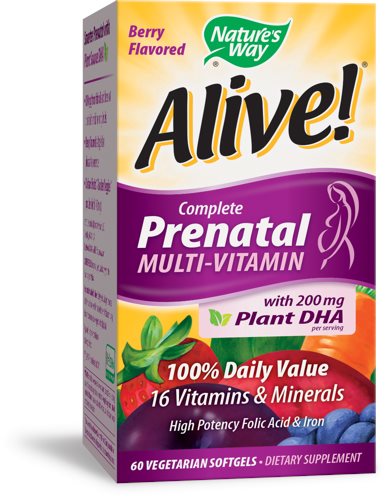 Best OTC Prenatal Vitamins, Nature's Way Alive! Complete Prenatal Multivitamin