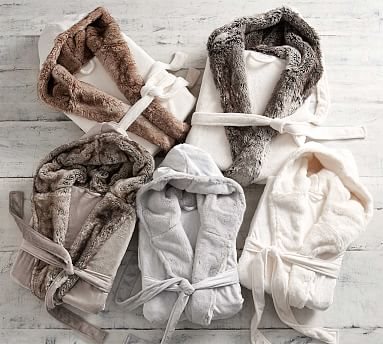 Best Gifts For New Parents, Faux Fur Hooded Bath Robe