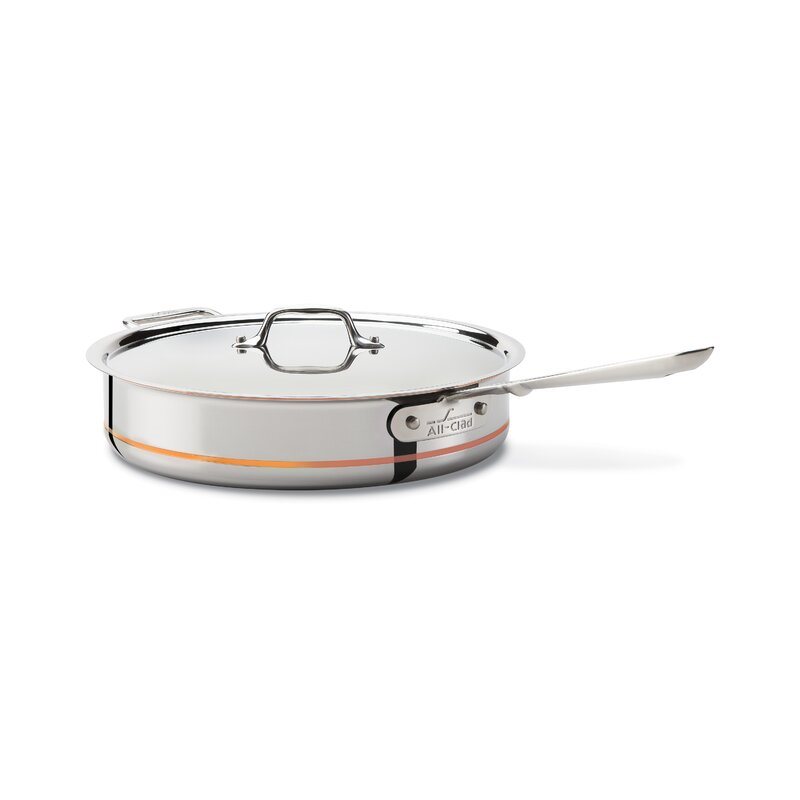 Best Cookware of 2019, All-Clad Copper Core Sauté Pan with Lid 