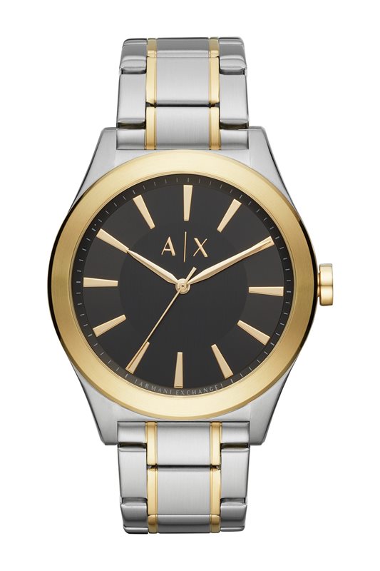 Ultimate Valentine's Day Gift Guide, Armani Exchange Nico Two-Tone Stainless Steel Bracelet Watch