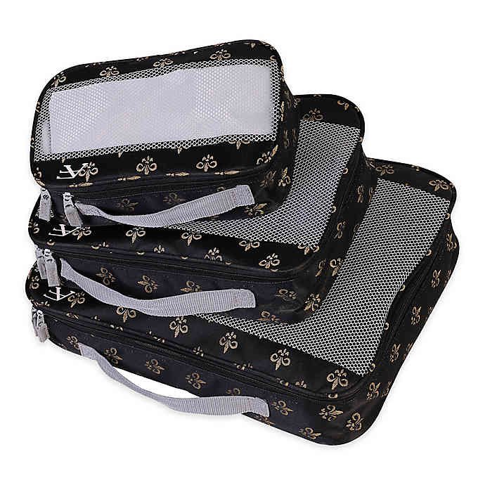 Best Christmas Gifts for Him and Her, American Flyer Fleur-De-Lis 3-Piece Packing Organizer Set