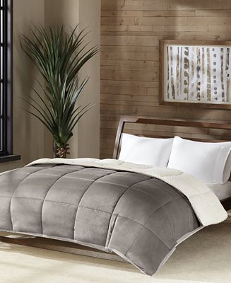 Best-Comforters-To-Keep-You-Warm-All-Winter-Long-Premier-Comfort-Reversible-Micro-Velvet-and-Sherpa-Down-Alternative-Comforter