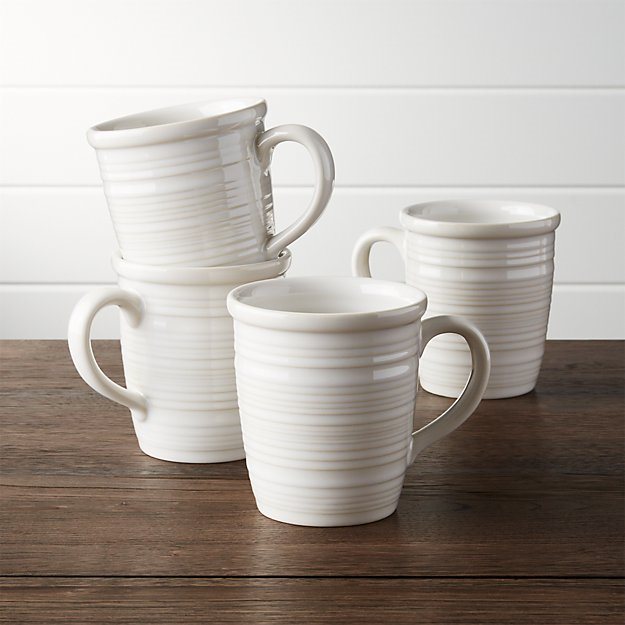Best Gifts for Coffee Lovers, Farmhouse White Mugs