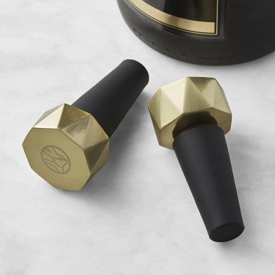 Best Wedding Gifts for Wine Lovers, Brass-Look Bottle Stoppers