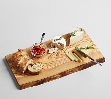 Best Wedding Gifts for Wine Lovers, Olive Wood Rustic Edge Cheese Board