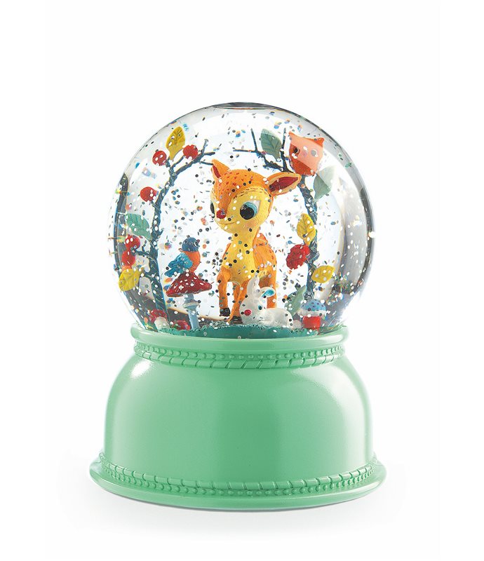  How to Create a Gender Neutral Nursery, Djeco Fawn Snowglobe/Night Light