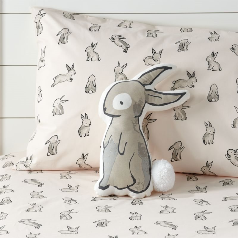 How to Create a Gender Neutral Nursery, Bunny Throw Pillow