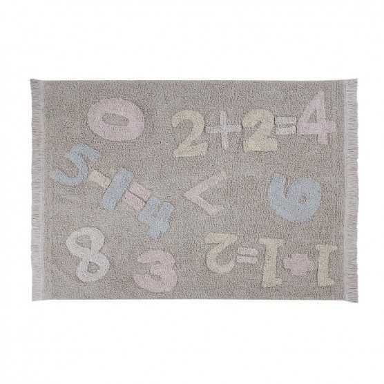 How to Create a Gender Neutral Nursery, Lorena Canals Baby Numbers Rug