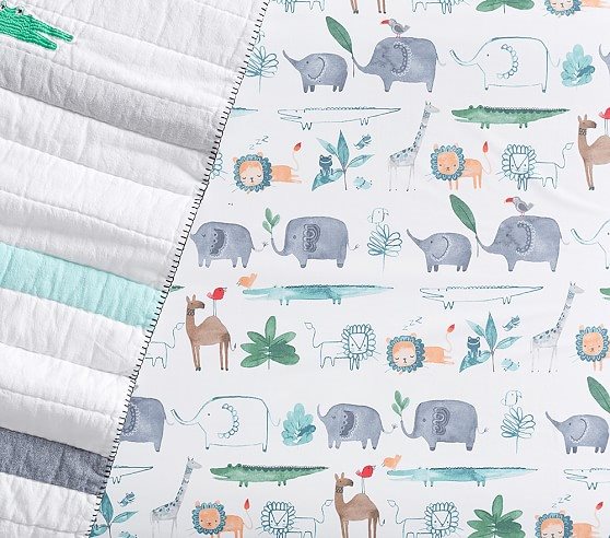 How to Create a Gender Neutral Nursery, Colby Animal Baby Bedding