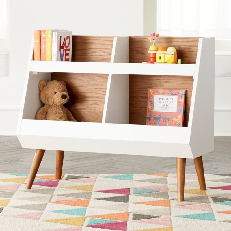 How to Create a Gender Neutral Nursery, Mid-Century Bookcase