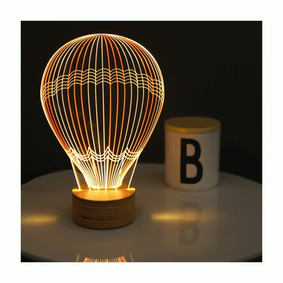 How to Create a Gender Neutral Nursery, Hot Air Balloons Night Light