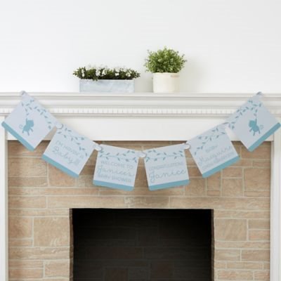 Tips for Organizing a Virtual Baby Shower, Baby Zoo Animals Personalized Paper Banner