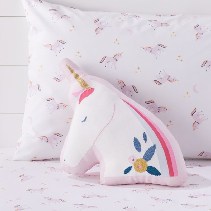 How to Plan Your Nursery with Confidence, Unicorn Throw Pillow