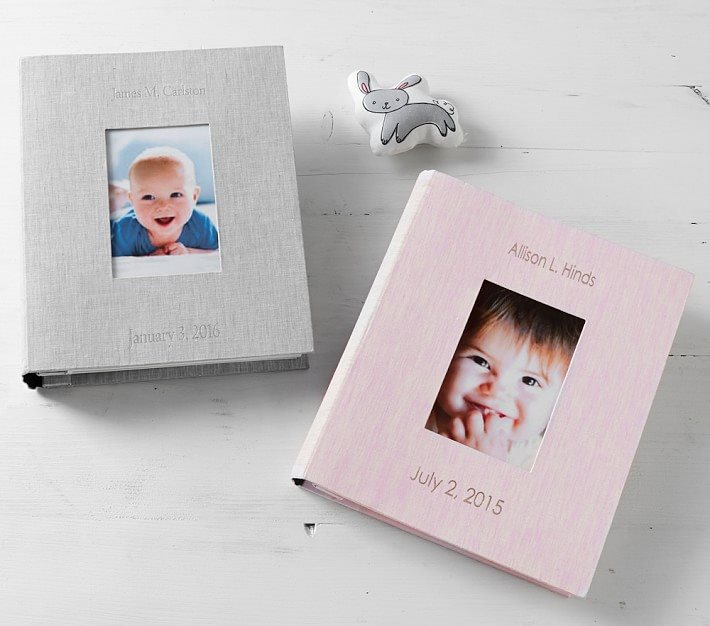 18 Sweet Baby Memory Books to Add to Your Registry, Linen Baby Journal