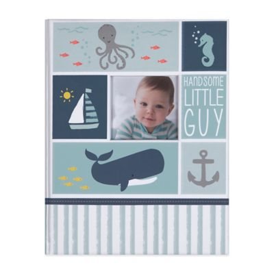 18 Sweet Baby Memory Books to Add to Your Registry, Under the Sea “Handsome Little Guy” Memory Book