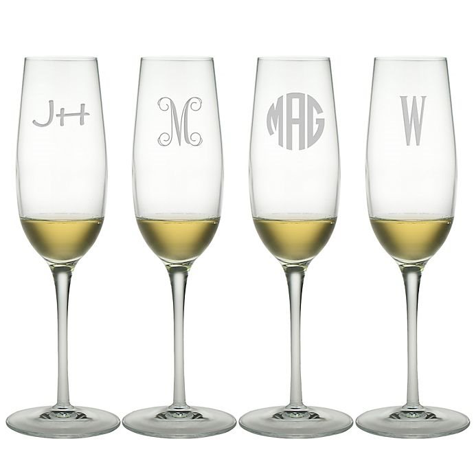 19 Personalized Wedding Gifts to Remember Your Special Day, Champagne Flutes