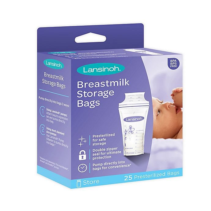 Nursing and Pumping Essentials for Your Baby Registry from Our Expert Mom, Lansinoh® Breastmilk Storage Bags from Bed Bath & Beyond Canada