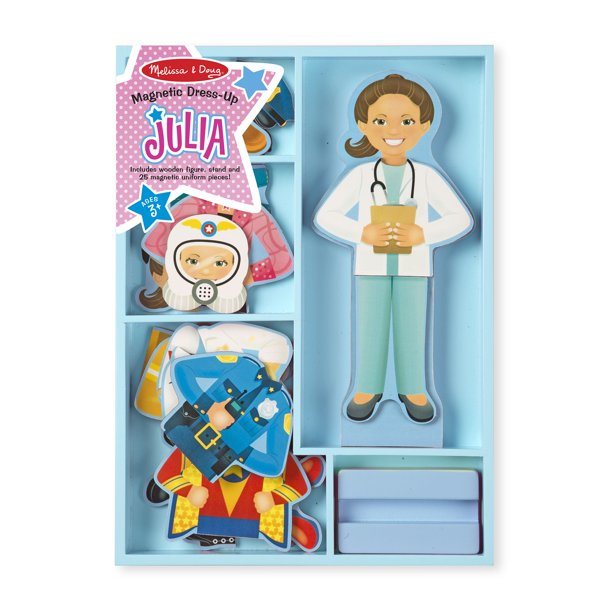 Savannah Walsh’s Secret to Calmly Feeding Your Newborn When You Have a Toddler Too, Melissa & Doug Julia Magnetic Dress-Up Set from Walmart