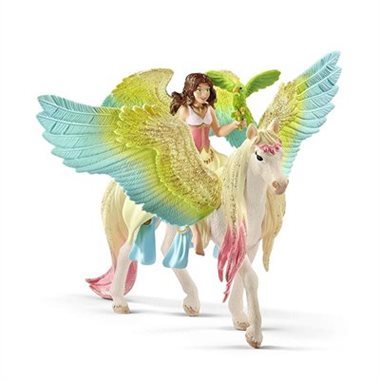 Schleich, Fairy Surah with Glitter Pegasus 