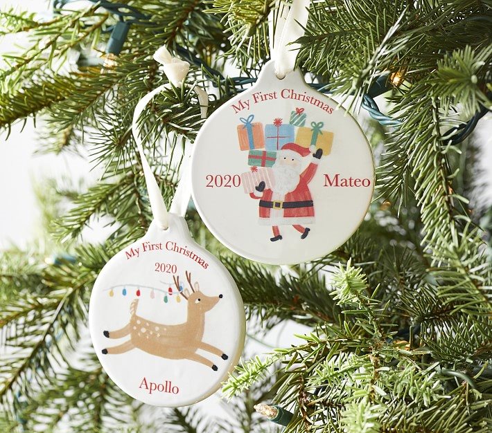 My First Christmas, My First Christmas Personalized Ceramic Ornament
