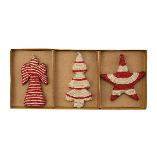 Vietri, Angel, Star, and Tree Ornament Set