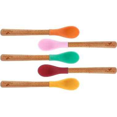 Avanchy Infant Bamboo and Silicone Spoons, Avanchy