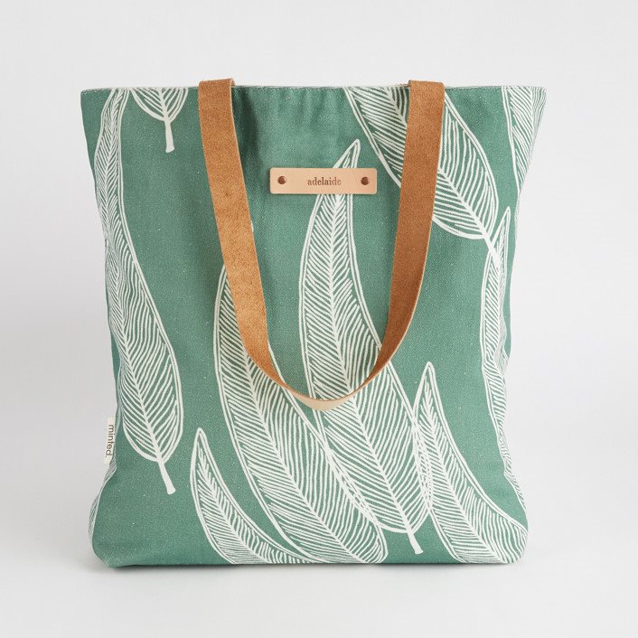  Sketched Willow Snap Tote, Minted