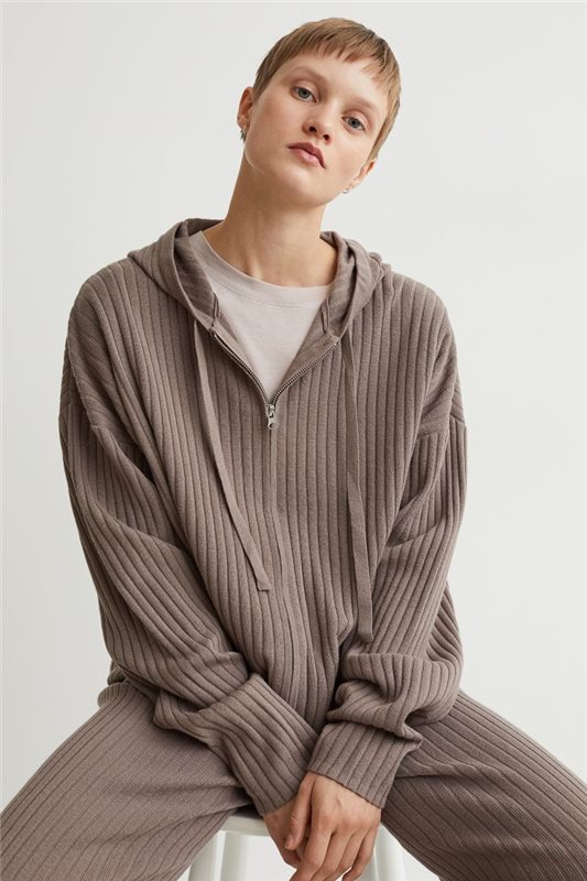 Cashmere-blend Zip-up Hoodie | H&M US