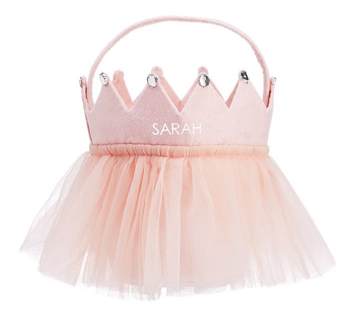 Blush Tulle Crown Trick Or Treat Bag | Pottery Barn Kids
