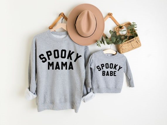 Mommy and Me Halloween Sweatshirts | Etsy