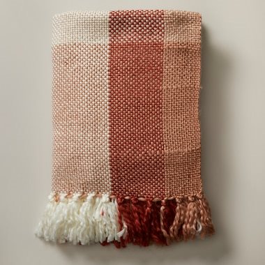 Basket Weave Throw Blanket in Cafe Creme | Indigo