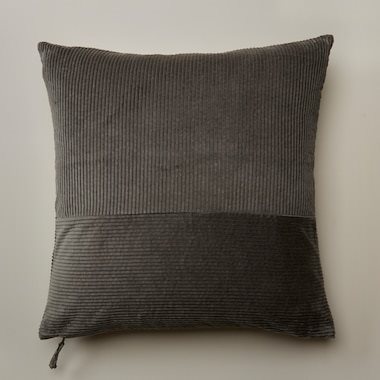 Pieced Corduroy Pillow Cover | Indigo
