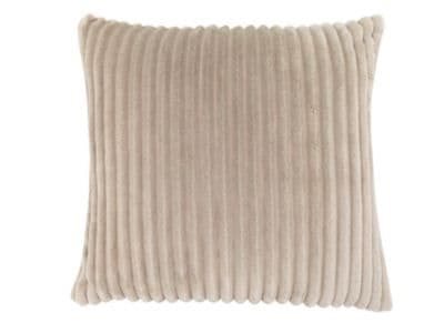 Beige Soft Ribbed Pillow | TheBay