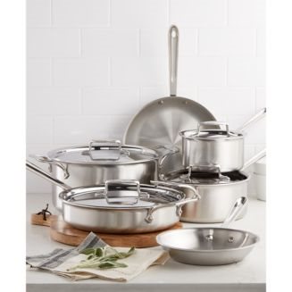 All-Clad D5 Stainless Brushed 10-Piece Cookware Set
