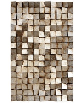 Empire Art Direct 'Textured 1' Metallic Handed Painted Rugged Wooden Blocks Wall Sculpture - 48 x 30 & Reviews - All Wall Décor - Home Decor - Macy's