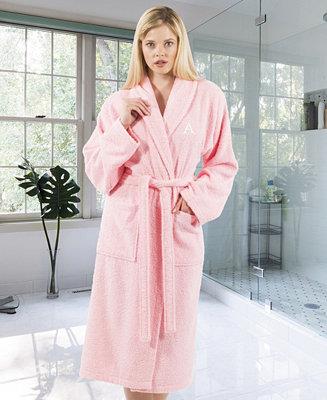 Linum Home 100% Turkish Cotton Personalized Terry Bath Robe | Macy's
