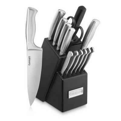Cuisinart 15pc Stainless Steel Cutlery Block Set | Target