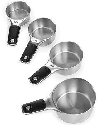 >OXO Good Grips Set of 4 Stainless Steel Magnetic Measuring Cups | Macy's