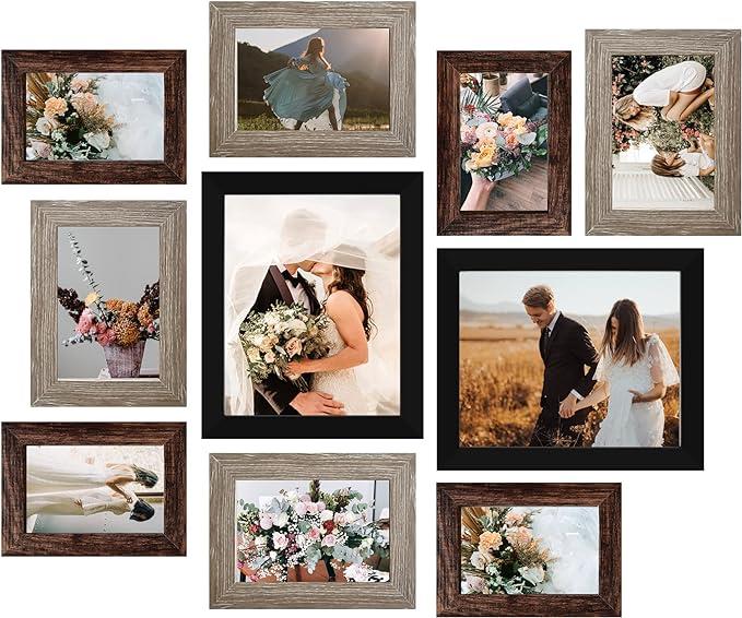 LUCKYLIFE Picture Frame Set 10-Pack | Amazon