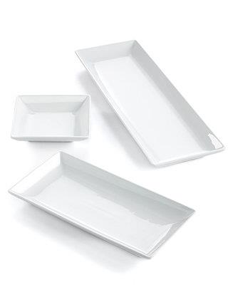 The Cellar Whiteware Nested Serving Trays | Macy's
