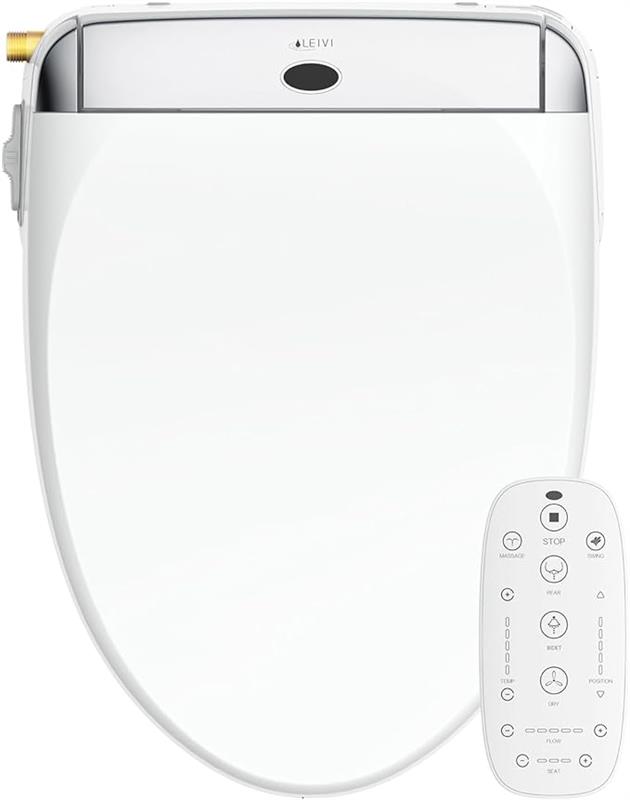 LEIVI Smart Bidet Toilet Seat with Wireless Remote and Side Panel | Amazon