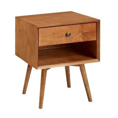 Greenberg 1 Drawer Mid-century Modern Solid Wood Nightstand | Target