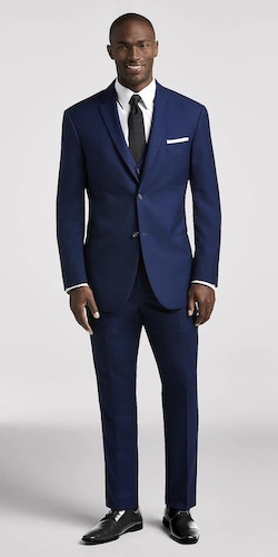 How to Style a Blue Tuxedo, a man in a blue tuxedo