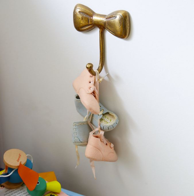 How to Convert a Toddler Room to a Toddler + Baby Shared Bedroom, Little Bow Wall Hook
