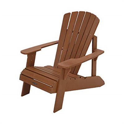 Amazon.com : Lifetime Faux Wood Adirondack Chair, Brown - 60064 : Garden & Outdoor