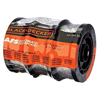Amazon.com : BLACK DECKER AF-100-3ZP 30ft 0.065 Line String Trimmer Replacement Spool, 3-Pack : Trimmer And Edger : Garden & Outdoor