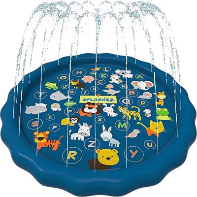 Amazon.com: SplashEZ 3-in-1 Splash Pad, Sprinkler for Kids & Baby Pool for Learning – Toddler Sprinkler Pool, 60’’ Outside Water Toys – “from A to Z”