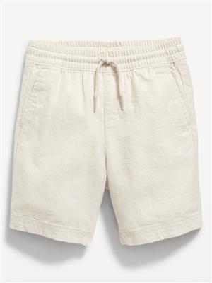 Functional-Drawstring Linen-Blend Shorts for Toddler Boys | Old Navy