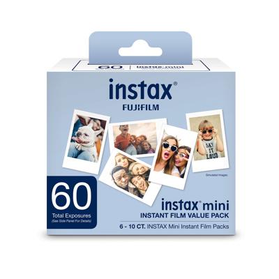 Fujifilm Instax Mini Instant Film Value Pack, 60 Exposures